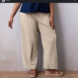 Lauren Conrad  Linen Blend High-Rise Wide Leg Trousers NWT